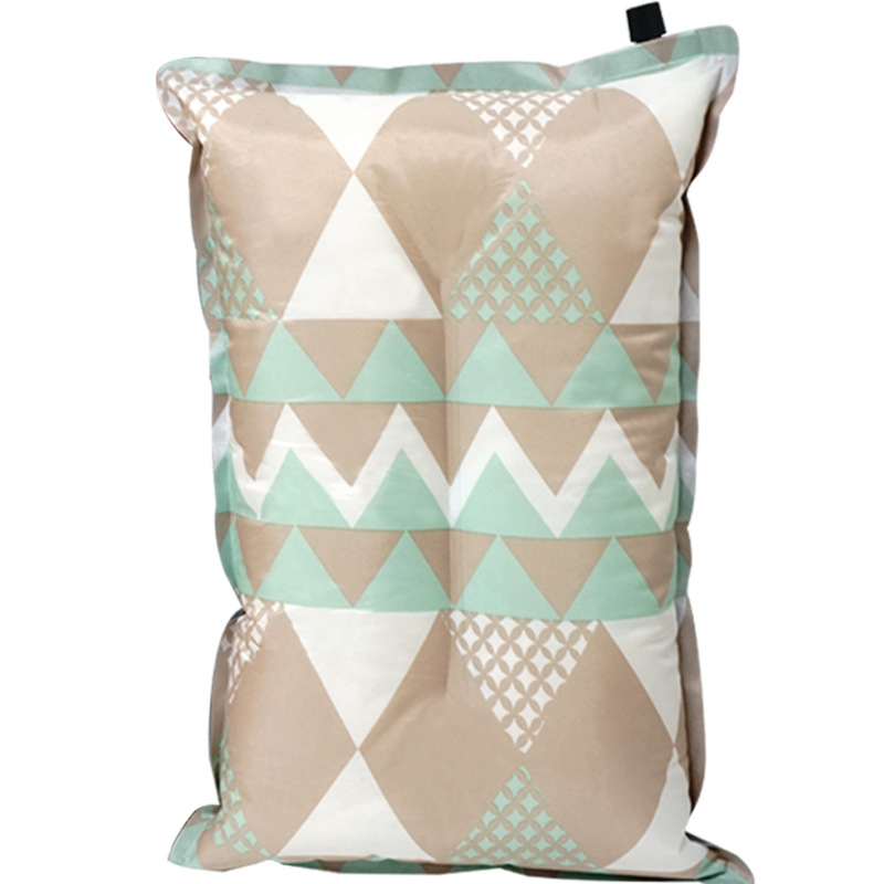 Inflatable ethnic-style printed pillows, sleeping pillows, car travel pillows, backrest pillows, outdoor leisure camping storage air pillows Item Picture
