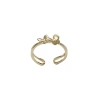 Summer's new simple metal three-dimensional double butterfly opening ring, unique and distinctive design sense, index finger ring for women Application Scenario