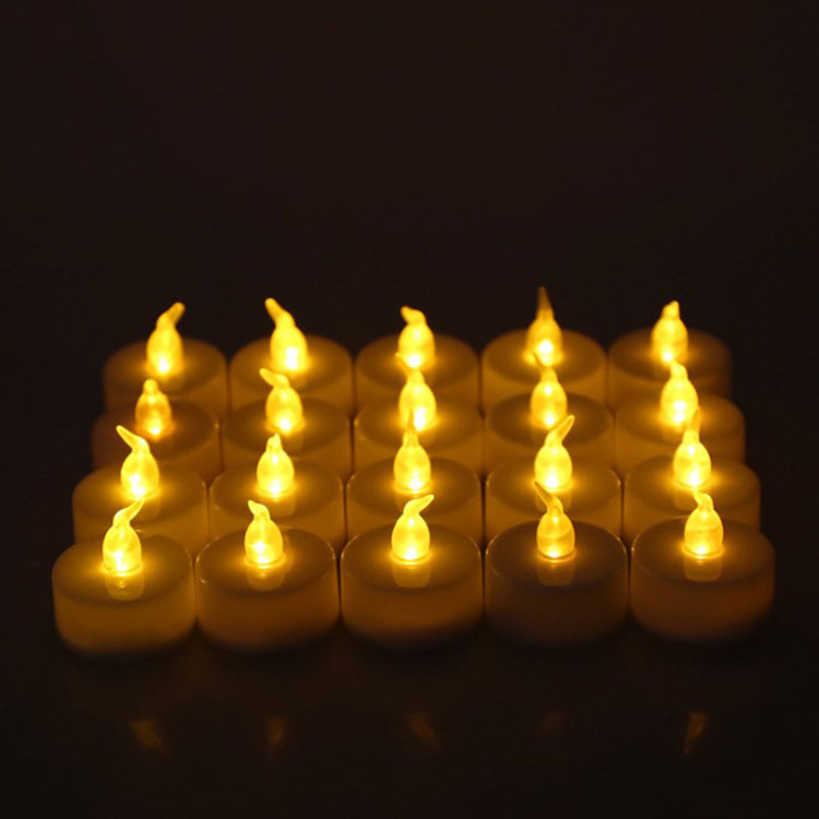Cross-border craft small tea wax led candle electronic candle lamp CR2032 Birthday party scene decoration props Specification image