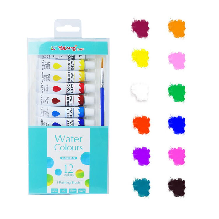 Yalong Cross-border's newly designed best-selling watercolor student art supplies, children's watercolor painting sets