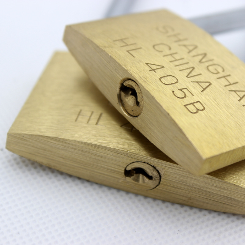 Copper lock, one-character cross copper padlock, student desk, school dormitory cabinet lock, drawer lock, electricity meter lock Specification image