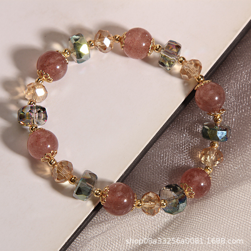 手链/沙金/水晶手串/手串/手绳细节图