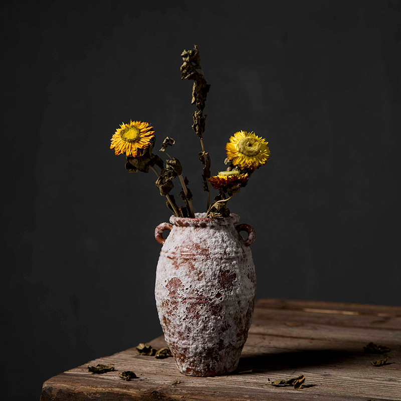 2026 Vintage ceramic mixing jars, dried flower earthenware jars, porcelain jars, storage jars, home decorative jars Specification image