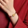 The new lotus bracelet with rotating beads in cinnabar color is a perfect gift for your best friend or girlfriend to bring good luck and wealth details Picture