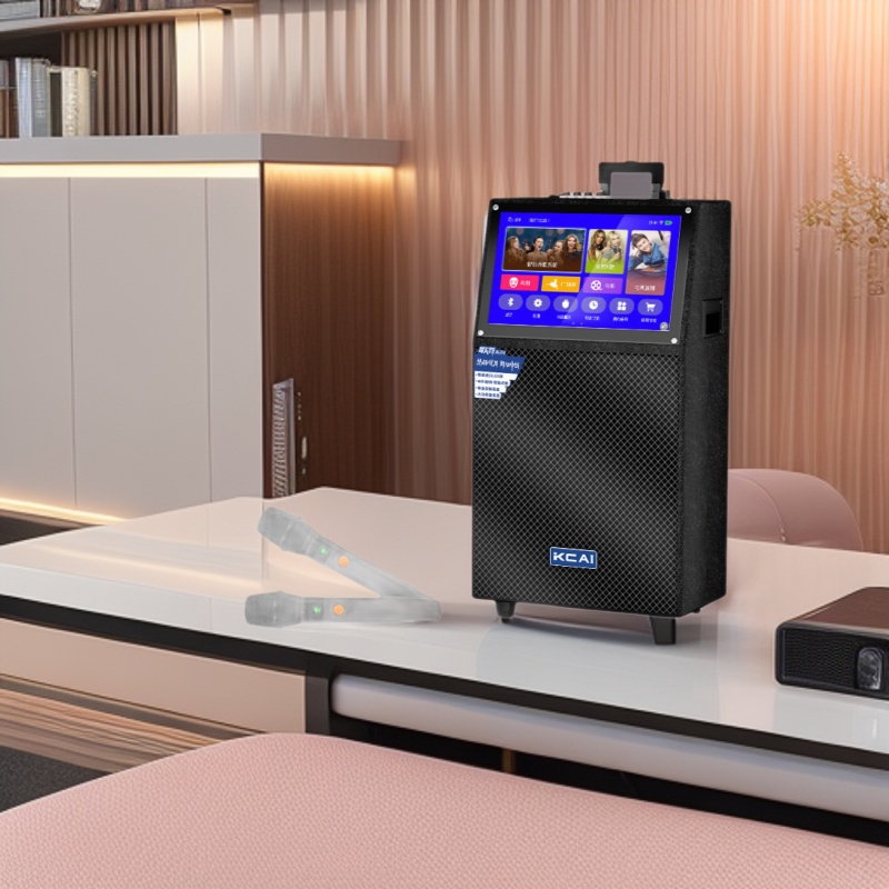 家庭KTV音响套装点歌机触摸屏一体机卡拉ok唱歌机户外音箱可跨境