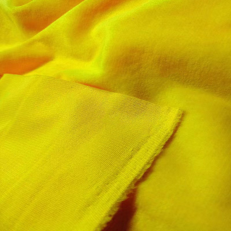 现货批发水晶超柔绒针织面料服装袖套玩具沙发毛绒布料复合里布细节图