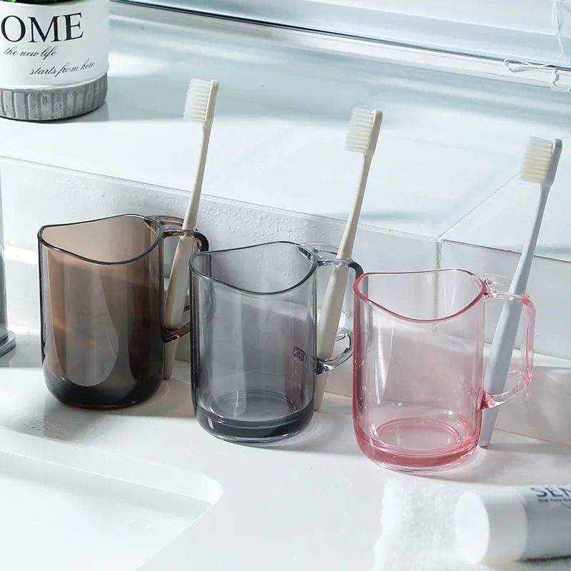 Toothbrush cups, tooth cups, student dormitory high appearance level with slots, special offer for brushing and rinsing cups, non-water-accumulating, angular cups wholesale details Picture