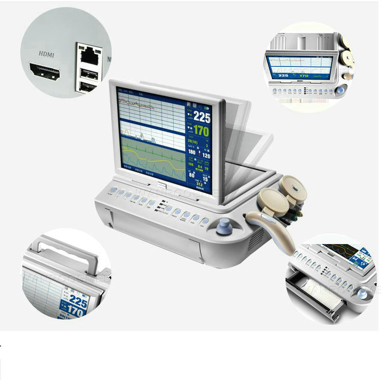 Cross-border exclusive MCF-21B fetal monitor, 12-inch color thin-film transistor screen pregnant woman monitor details Picture
