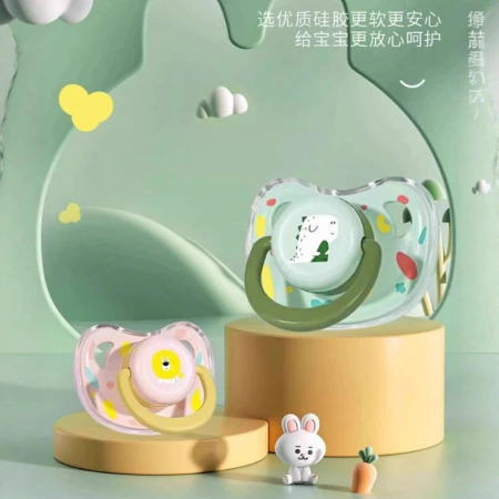 Baby pacifier, super soft and soothing type, mimics breast milk for newborns, silicone dust-proof for soothing babies to sleep Baby pacifier, super soft and soothing type, mimics breast milk for newborns, silicone dust-proof for soothing babies to sleep