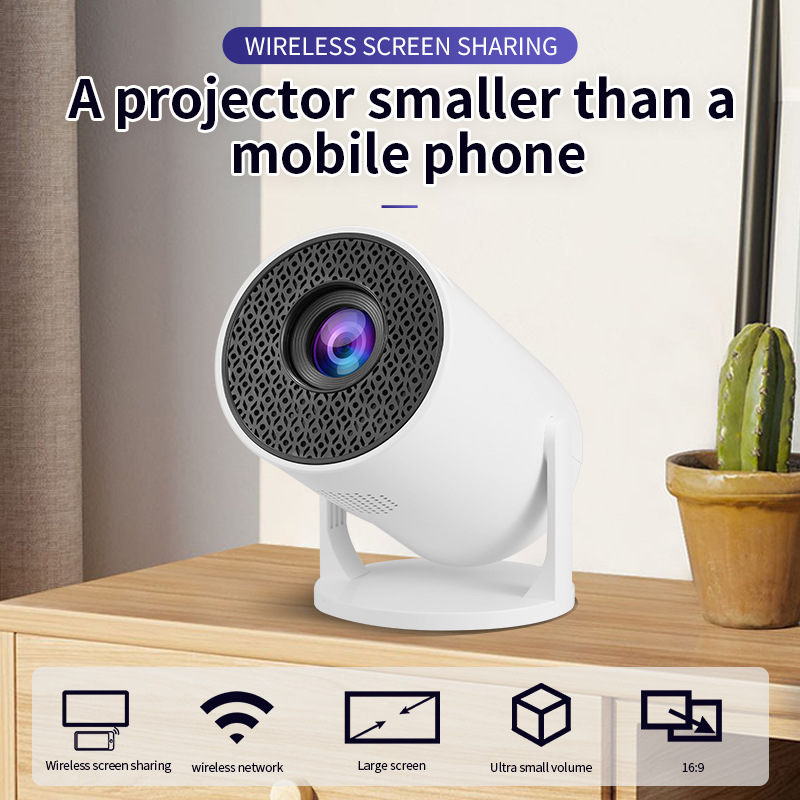 M5pro Cross-border Home Mini Portable Mini Projector, high-definition home wireless wired small mobile phone projector