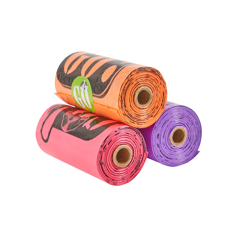 Disposable dog poop bags, pet poop picking bags, degradable pet waste poop picking bags for Amazon source manufacturers Item Picture