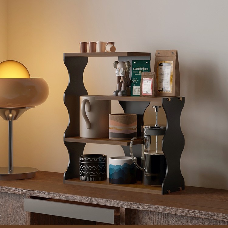 Cup rack, mug storage rack, coffee bar counter rack, office desk storage and organization rack Application Scenario