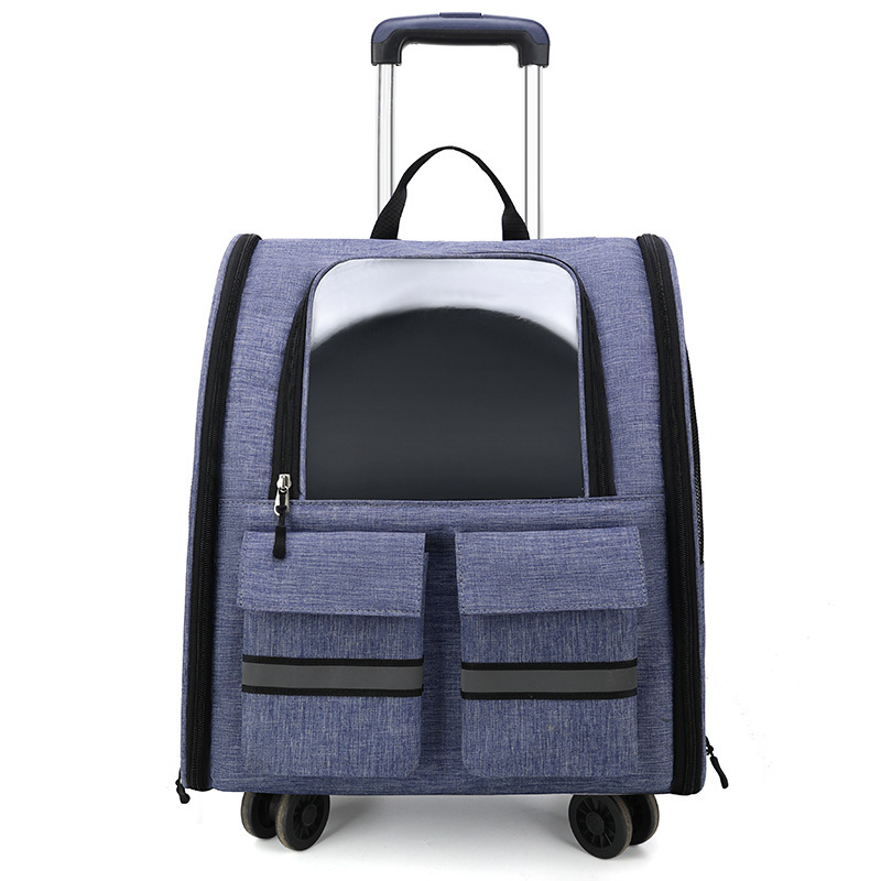 Factory direct supply cat bags for portable backpacks, breathable and foldable pet cat bags with handles Item Picture