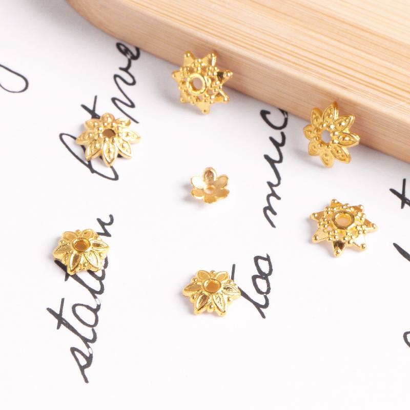Alloy accessories, hollowed-out flower stands, octagonal flower stands, diy handcrafted ancient-style hairpins and hair accessories, material accessories Application Scenario