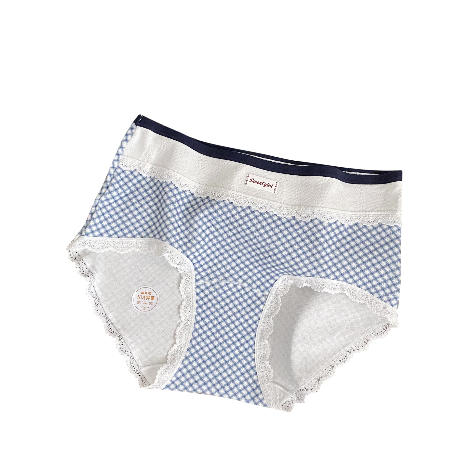 内裤女士高腰舒适/内裤/内裤商家/内裤女士高腰/内裤莫代尔面料白底实物图