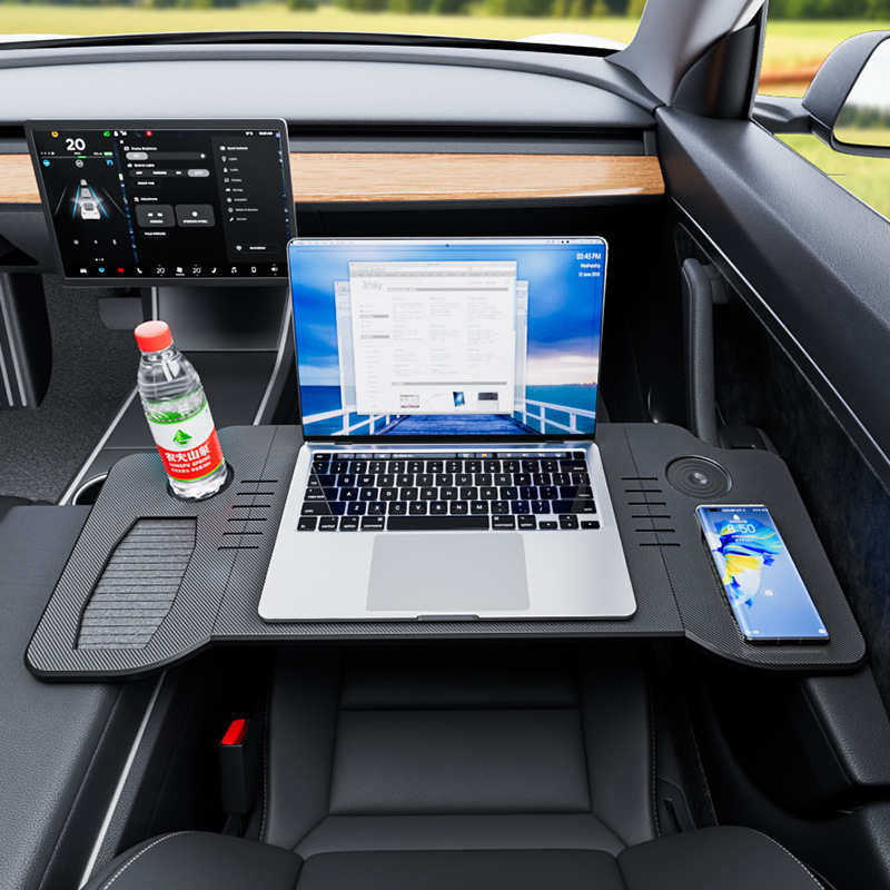 The car small table board is suitable for the front folding dining table, computer desk and dining in the car of Tesla Model3/Y Specification image