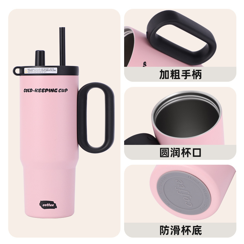 The Bingba Cup features a ceramic inner liner with a high appearance level and is made of 316 stainless steel. It is a huge insulated cup with large capacity for both men and women Specification image
