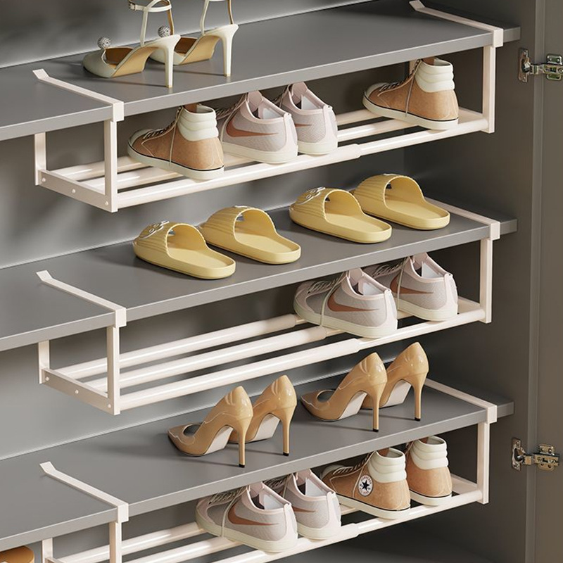Pull-out, layered hanging storage rack, shoe and miscellaneous storage rack, cabinet, zoned storage rack, storage rack details Picture