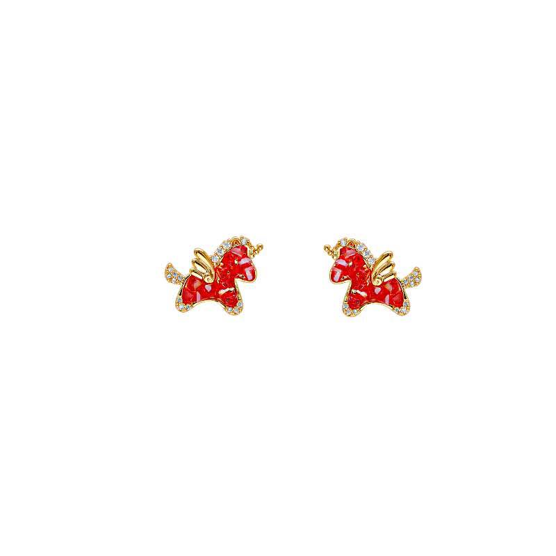 Hyacinth Will Soon have Money 2026 Live-streaming bestsellers: Stud earrings, women's fashion, light luxury, super sparkling crystal earrings, niche design sense earrings Item Picture