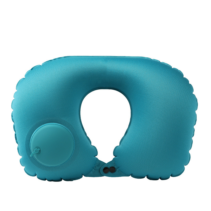Inflatable U-shaped pillow, portable press travel pillow, travel home, travel neck support pillow, portable and storage inflatable neck support Item Picture
