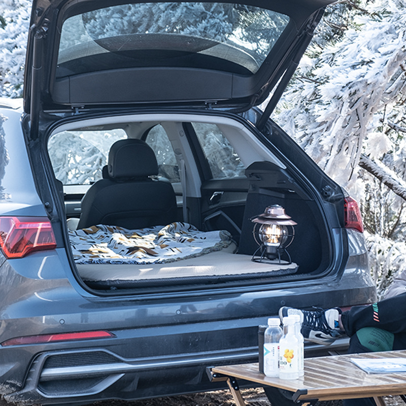 Self-driving tour general-purpose car rear sleeping pad, Tesla ModelY memory foam trunk storage portable car bed Specification image