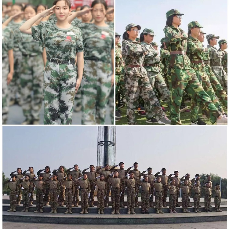 夏令营儿童男靴帆布户外鞋小孩子作训鞋透气网孔超轻作战靴男登山细节图