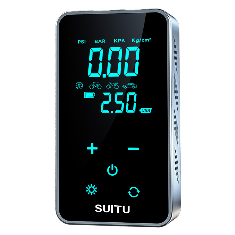Vehicle-mounted air pump, wireless digital display intelligent air pump, touch screen air pump, tire pump, portable handheld Item Picture