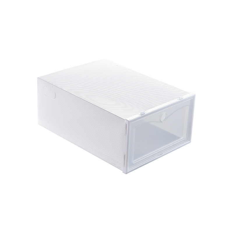 The new Japanese-style shoe storage box, transparent storage box, shoe storage rack, dust-proof and moisture-proof storage, and foldable details Picture