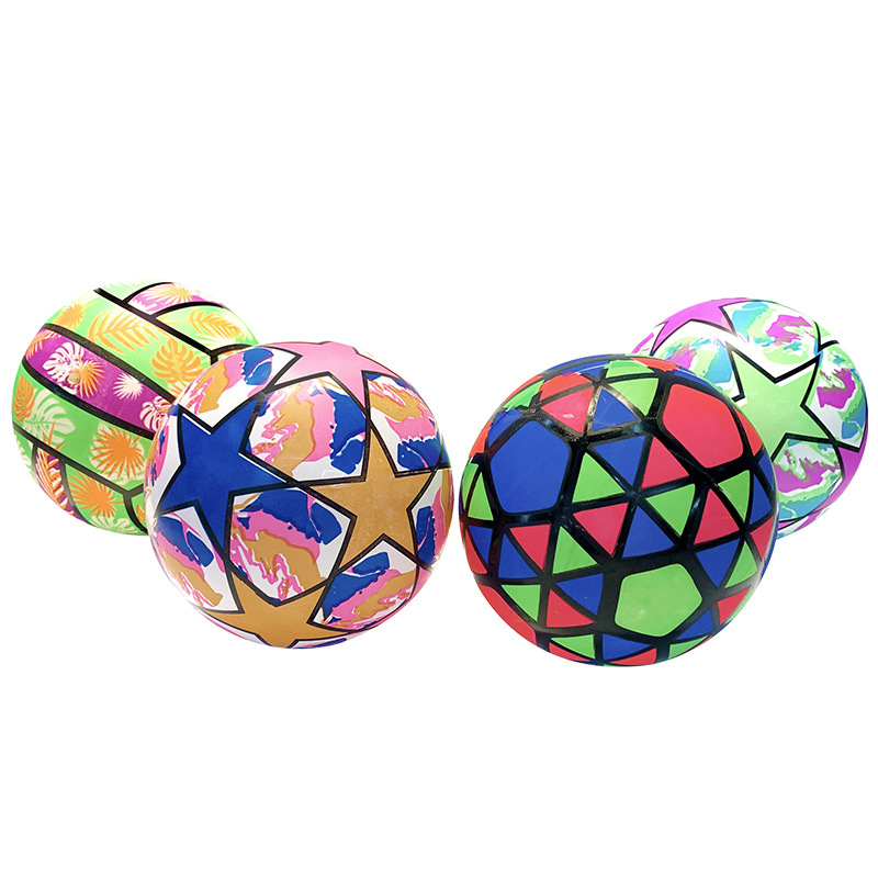 Personalized and creative PVC fluorescent balls, 9-inch kindergarten children's toy balls, patting balls, wholesale in stock details Picture