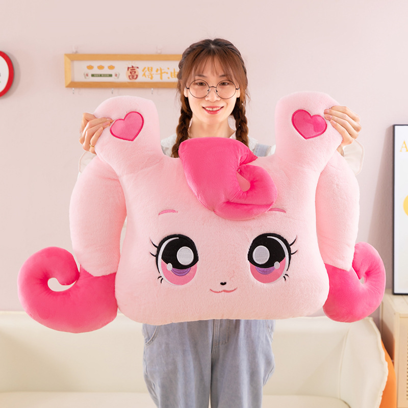 网红爆款噜噜抱枕萌可公仔可爱表情毛绒搞怪卡通玩偶女生生日礼物