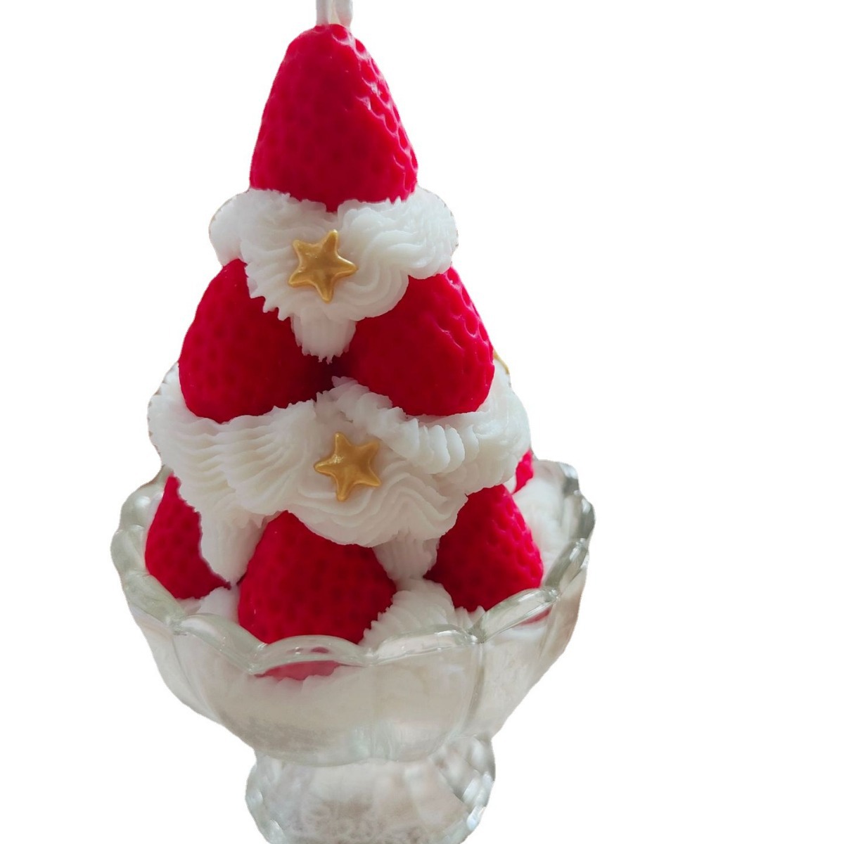 Cream Strawberry Tart, Scented Candles, Fruit Mille-Feuille Cups, Creative Birthday Gifts, Handmade Souvenirs, Bedroom, Girlish Heart Item Picture