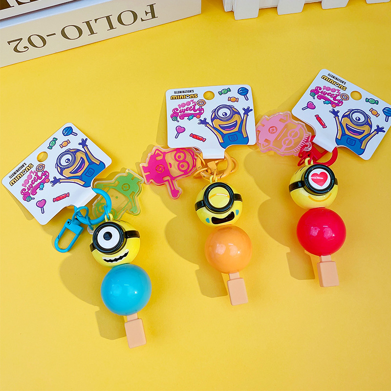 Genuine cartoon Minions, sweet keychains, cute bags, pendants, couple key chains, pendants and gifts details Picture