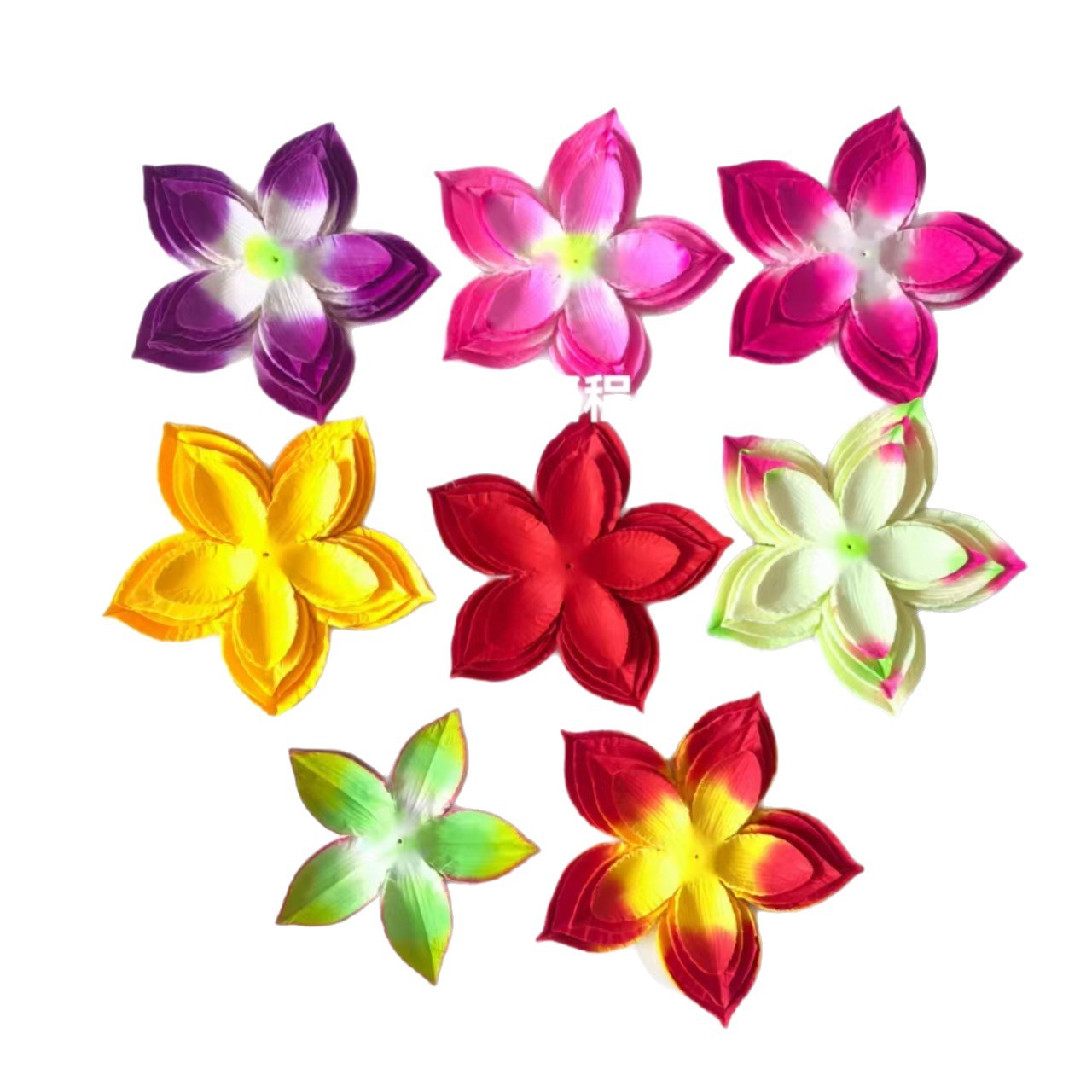 4公分玫瑰花头/玫瑰/花环头饰/花杆/竹木白底实物图