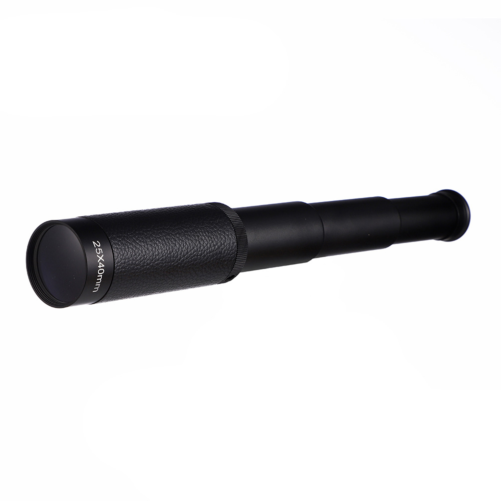 This 25X40 telescopic monocular is a high-definition, high-power portable telescope with an outdoor appearance details Picture