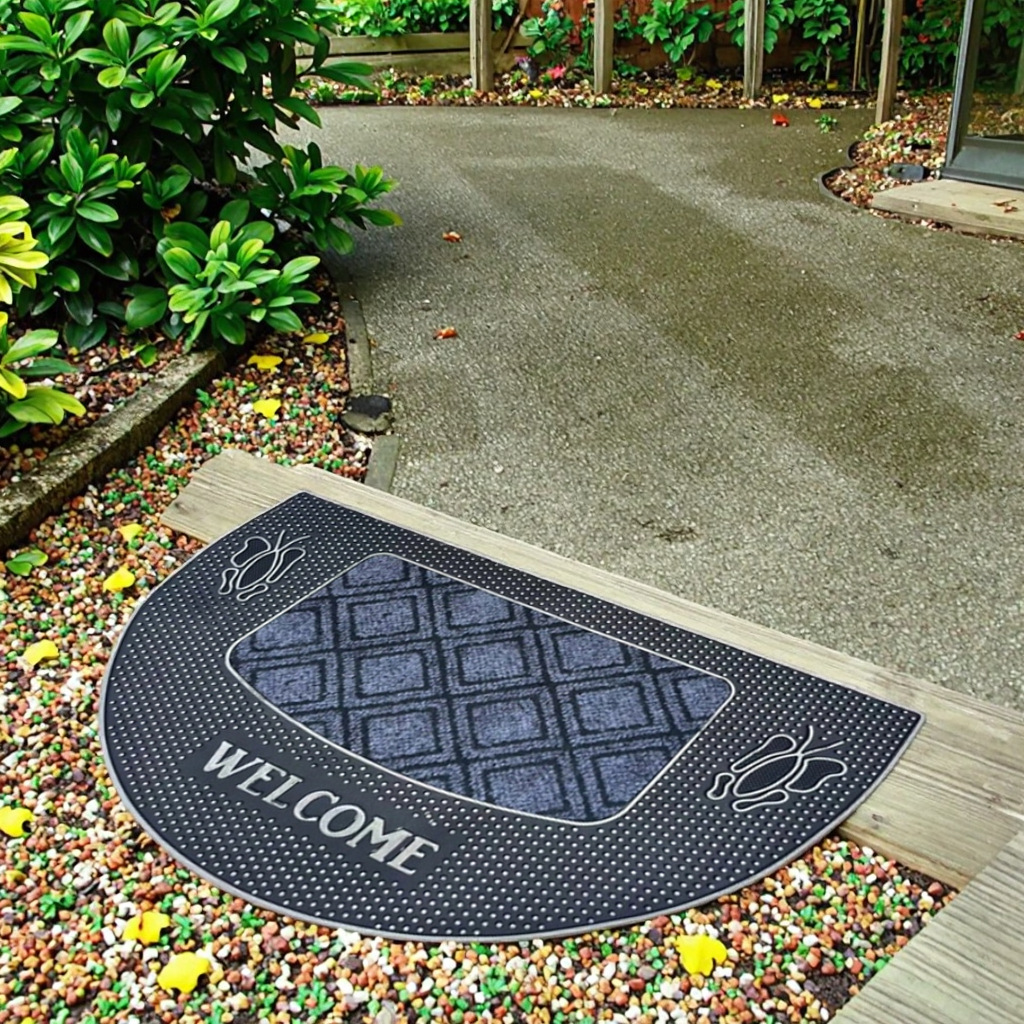High-end rubber floor MATS for villa entrances, classic European-style entrance door foot MATS, natural rubber, anti-slip, wear-resistant and dirt-resistant