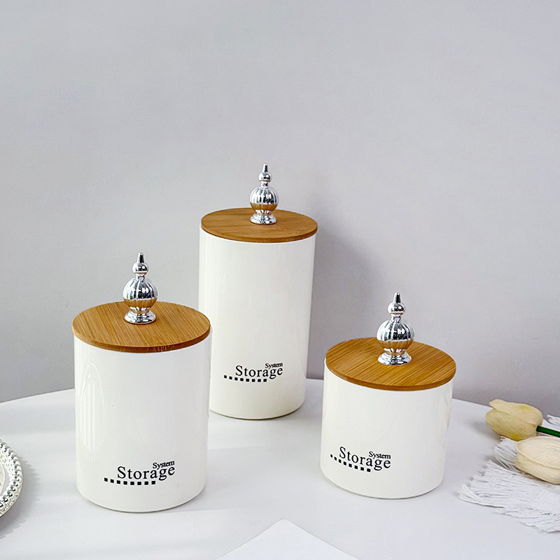 PET sealed jar three-piece set, kitchen storage jar, grain storage jar, coffee jar, storage jar, sugar jar, household storage