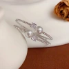 Amazon cross-border high-end full-diamond double-layer pearl open bracelet for women, exquisite and versatile bracelet accessories wholesale details Picture
