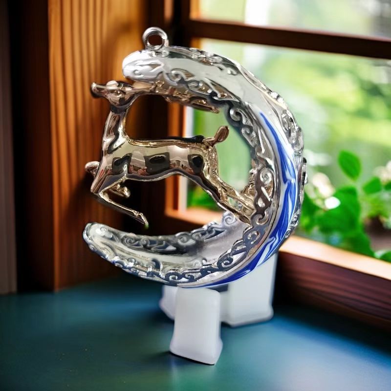 "Safe Journey Car Pendant, diy car deer pendant, Chinese windmill interior decoration - Deer Safety Pendant. Application Scenario
