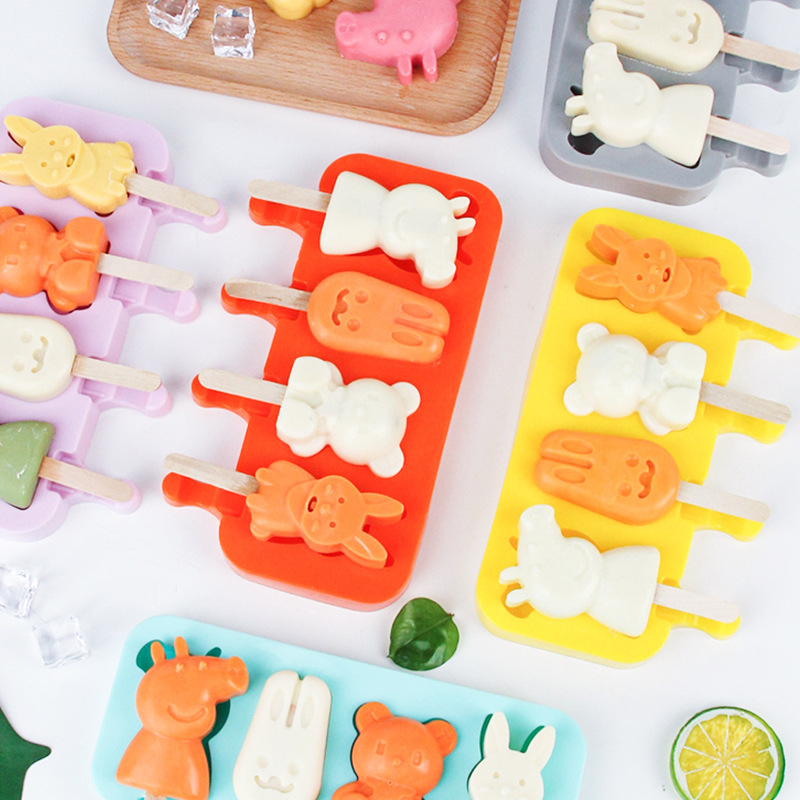 婴幼儿辅食模儿童雪糕模具食品级硅胶冰棒雪糕模产品图