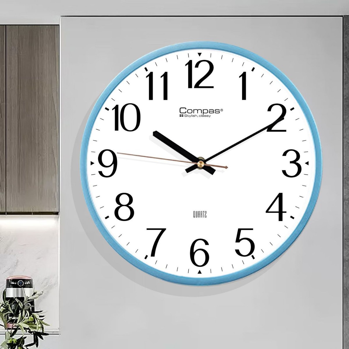 Wholesale of cross-border household simple, quiet and fashionable clocks for living rooms and bedrooms, creative wall-mounted clocks without drilling