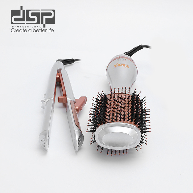 DSP/丹松夹板卷直发两用直板夹不伤发拉直持久定型直发器风梳套细节图