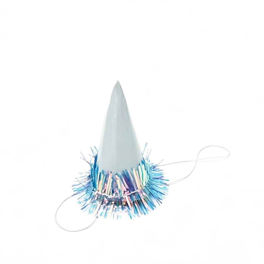 Cross-border Amazon mini small birthday hat with golden tassels for baby party, cute cake decoration little hat Item Picture