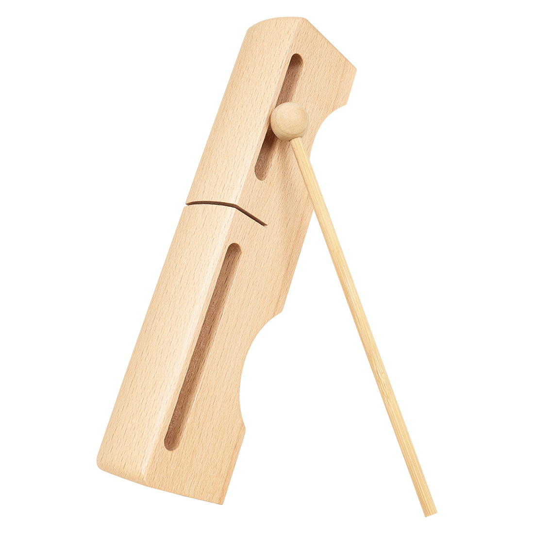 Cross-border high and low pitched bangzi solid wood opera square bangzi percussion instrument performance accompaniment double-tone bangzi double-sound tube Item Picture