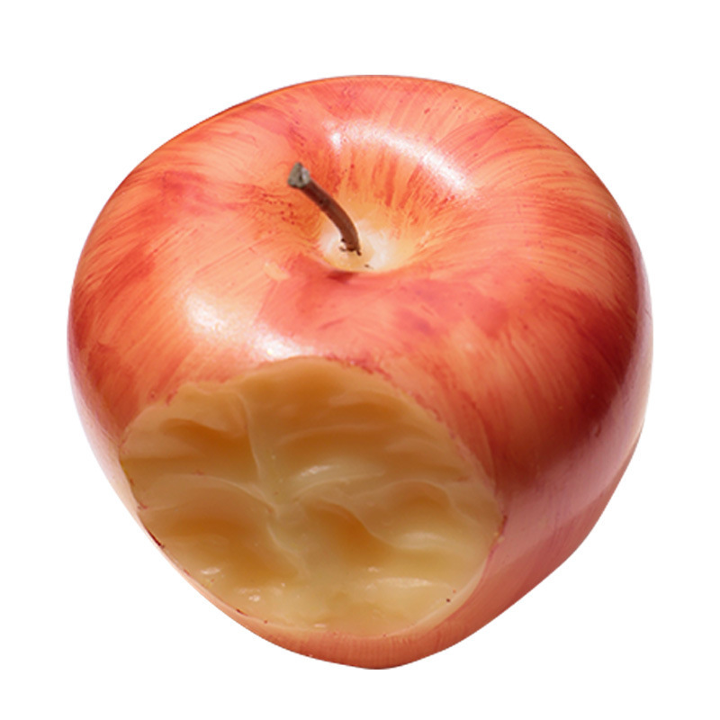 Apple hand-painted fruit scented candle shooting prop decoration creative shape festival souvenir apple scented candle Item Picture