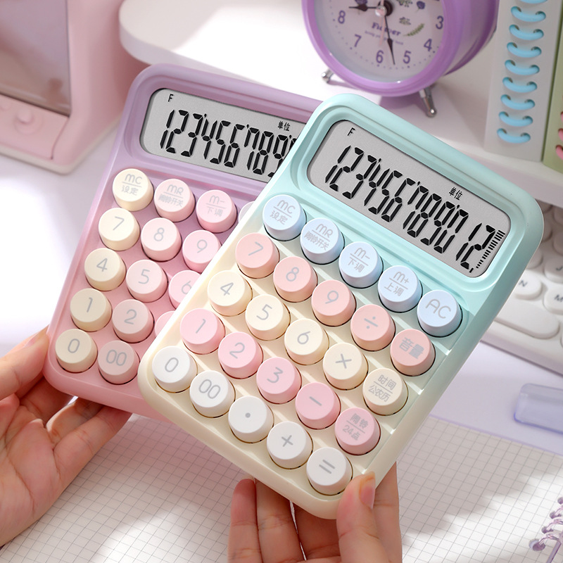 RZ-817TK real-person voice calculator, flexible mechanical keyboard voice calculator, portable office supplies details Picture