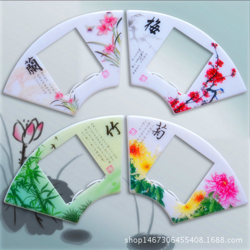 时尚卡通开关贴塑料开关贴 布艺开关贴 免洗开关贴 墙贴 梅兰竹菊
