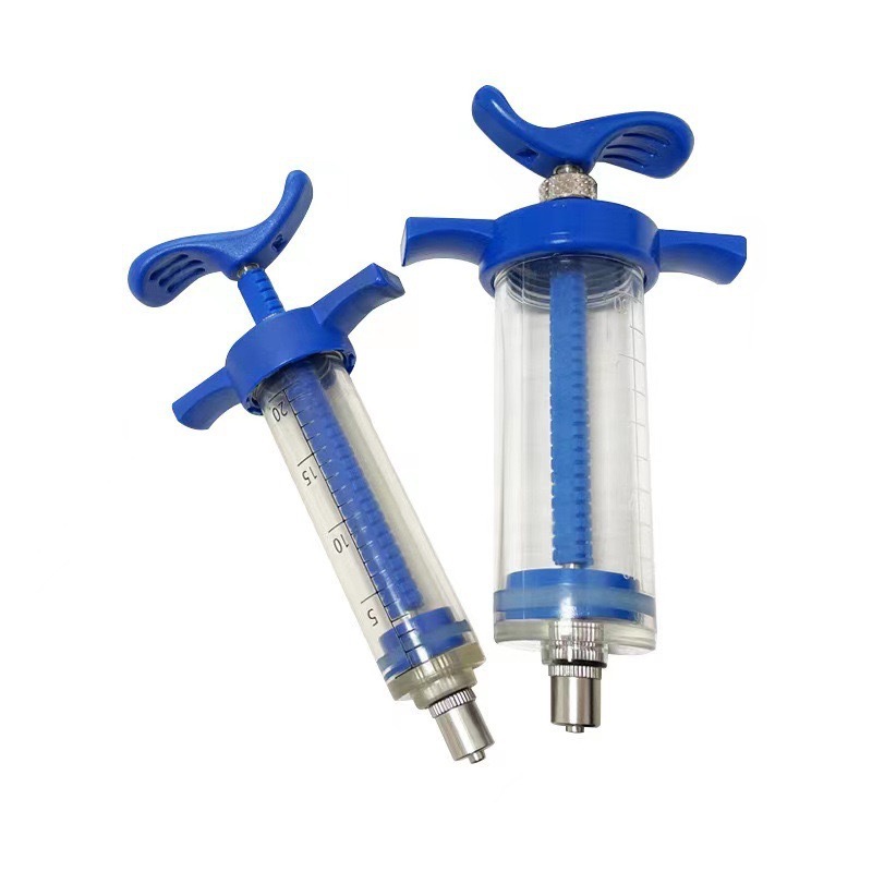 Guangmu Veterinary injection device Plastic steel cattle, sheep and chicken breeding Jieda Injection Pig thruster Injection equipment details Picture