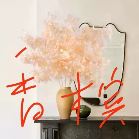 仿真花DIY发饰配件/仿真花/5朵塑膠花/假花/假花批发白底实物图