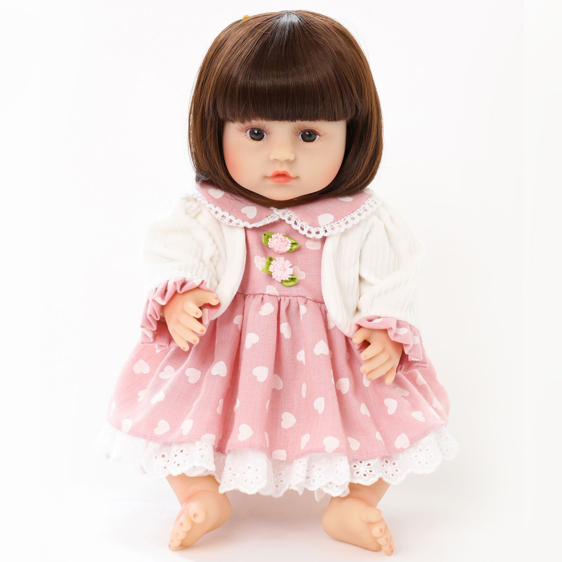 Rebirth doll, soothing simulation baby doll, vinyl doll, plush toy, children's soft rubber toy gift wholesale details Picture
