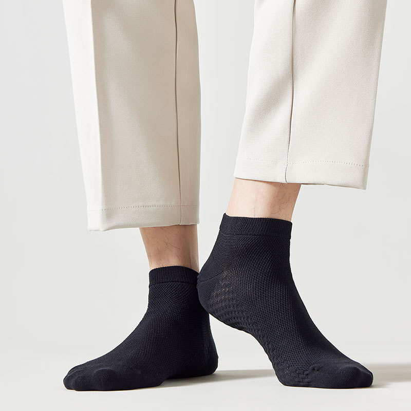 Calcetines hombre calcetines verano slim anti-olor verano sudor absorbente transpirable primavera otoño hombre deportivo multiplo low top boat calcetines details Picture